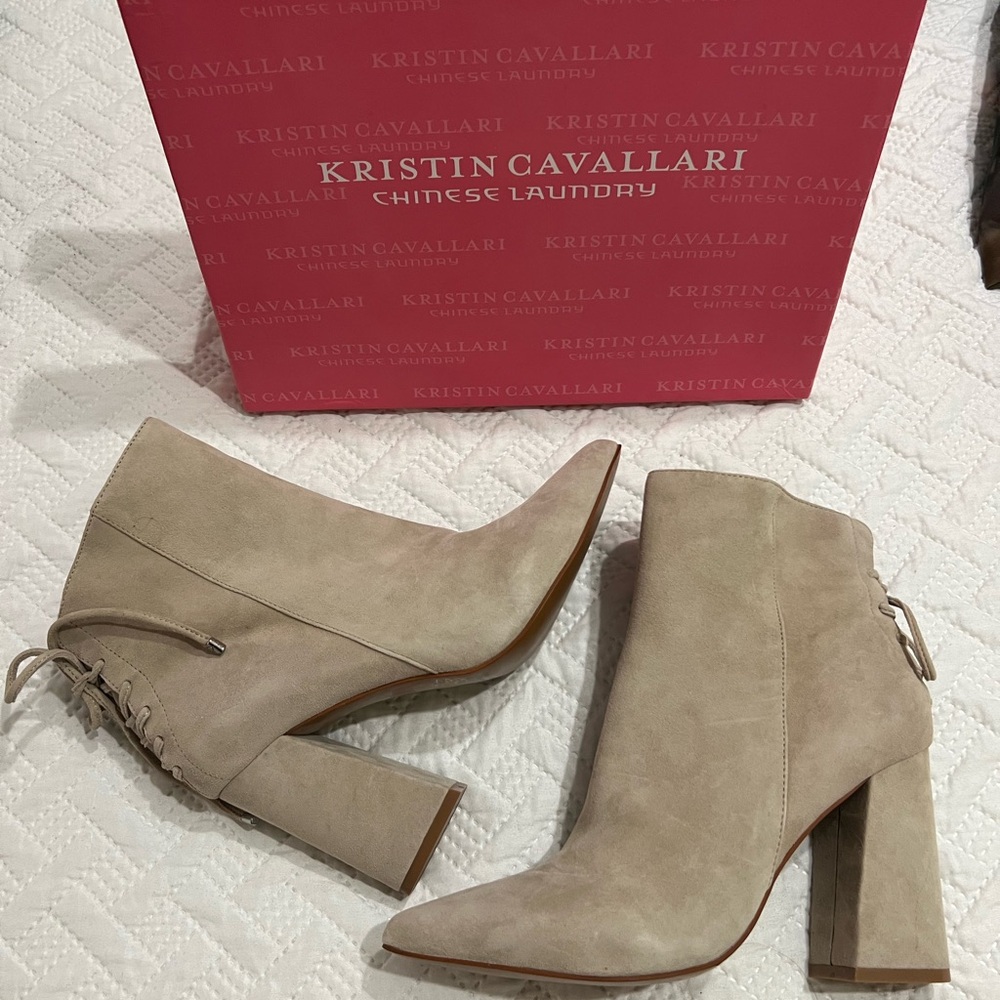 Kristin Cavallari for Chinese Laundry - Suede Ankle Bootie with Block Heel